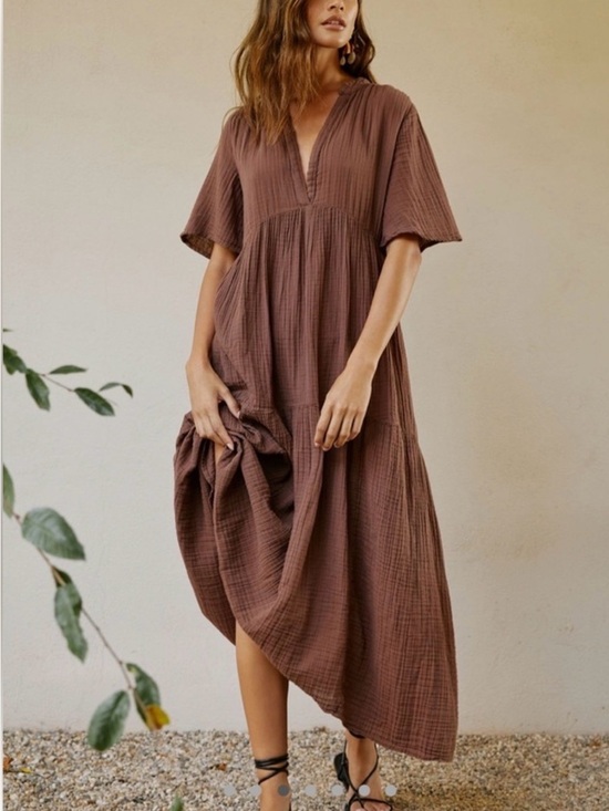 Anthropologie Dresses & Skirts - Anthropologie Celandine Kallie Flowy Maxi Dress in Hot Fudge XXS NWT